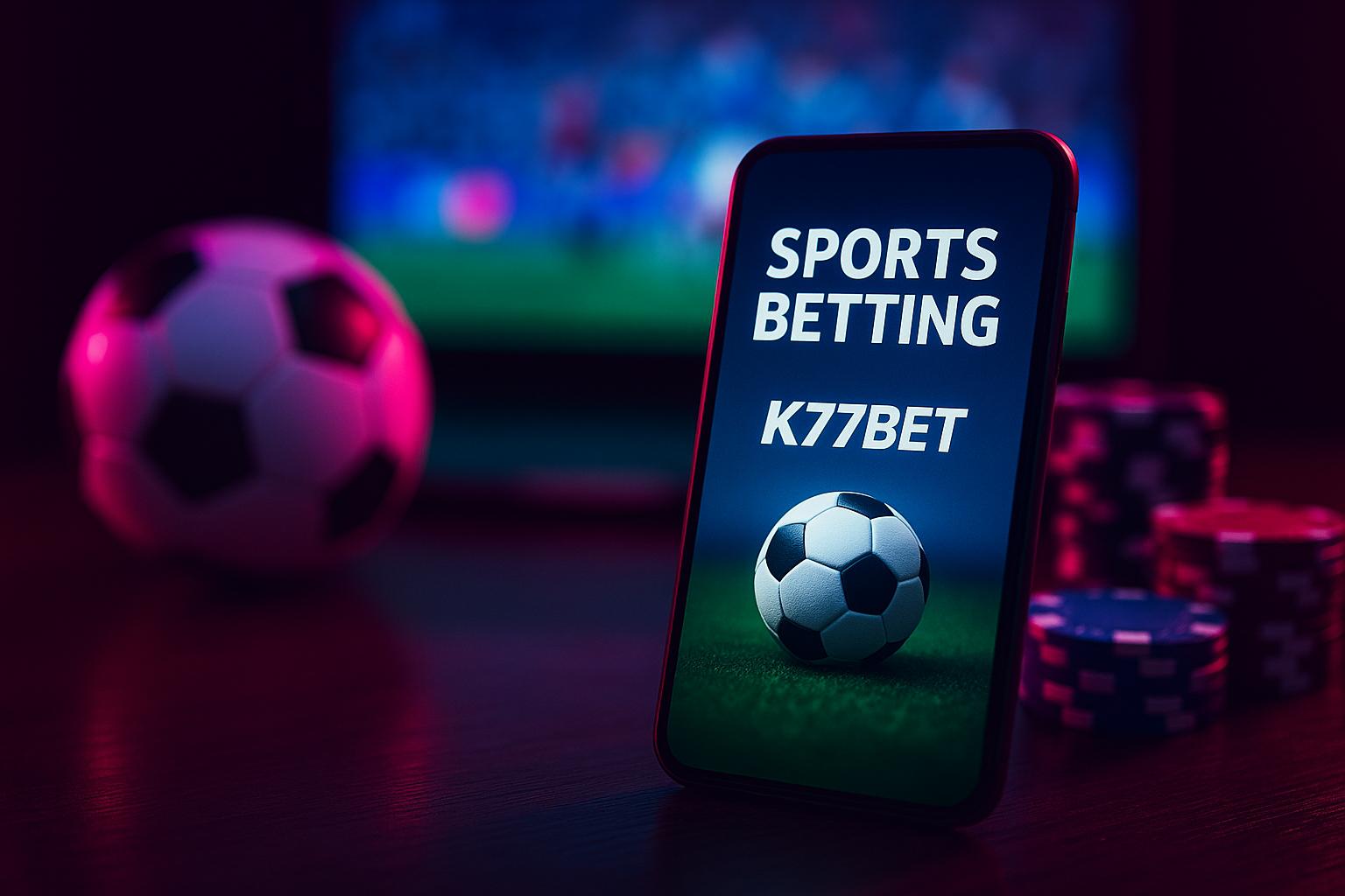 Apostas esportivas no cassino online K77BET
